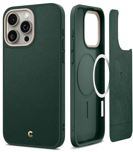 CYRILL by Spigen Kajuk Mag Case Compatible with iPhone 15 Pro (2023) - Forest Green