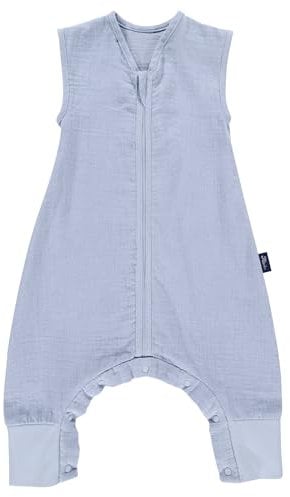 Alvi Schlafsack mit Füßen Babyschlafsack Neugeborene | Schlafsack mit Beinen | Sommerschlafsack, Babyschlafsack 100% Baumwolle TOG 0,5 | Kindeschlafsack mit Füße| Waschbar bei 60°C,