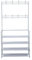 Herzberg HG03411, Porte-Manteaux d'entrée avec étagère à Chaussures à 4 Niveaux, 8 Crochets Robustes et Un Espace pour 12 Paires de Chaussures, 60x26x155 cm, Facile à Monter et à déplacer