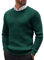 COOFANDY Herren Pullover mit Rundhalsausschnitt Strickpullover Business Pullover Feinstrick Winterpullover Ribbed Pulli Sweater Seegrün XL
