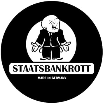 Olaf Staatsbankrott BRD pleite Aufkleber 10 cm