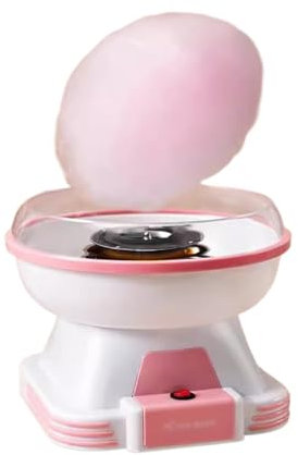 SFQEVHRZ Candy Floss Maker， Household Use Fully Automatic Cotton Candy Making Machine Handmade Mini Fancy Colored Candy Retro Vintage(Roze)