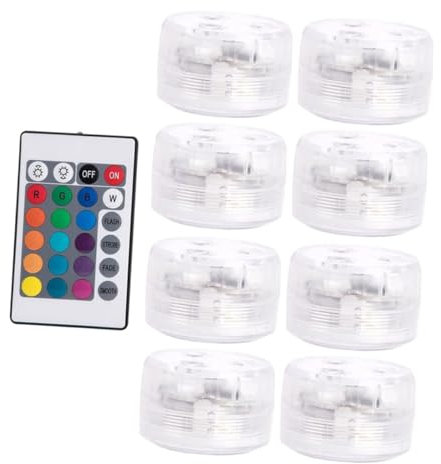 Toddmomy 8piezas Luces Led Impermeables para Piscina Luces Led RGB con para Estanque