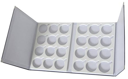 Amagogo Glasses Lens Display Case Eyeglasses Lens Holder Book Style Practical Multifunctional Lens Tray for Myopia Glasses Lenses, 38.5cmx28cmx1.5cm