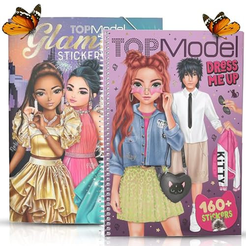 TOPModel Glamour Stickerworld und TOPModel Dress Me Up groß Rebel Kitty bieten kreativen Spaß für Fashion-Fans!
