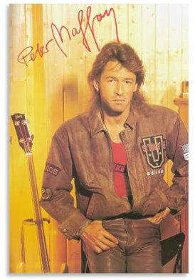 GARMERS Peter Maffay Vintage-Foto-Leinwand-Poster für Zuhause, Büro usw., Wanddeko-Kollektionen, 40 x 60 cm, ungerahmter Stil
