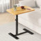 Beistelltisch C Form Höhenverstellbar, Klein Couchtisch Holz Sofatisch mit Versteckten Rollen, C Form Laptop Stand Beistelltisch für Couch Sofa, Mobiler Kaffeetisch Side Table für Wohnzimmer (Holz)
