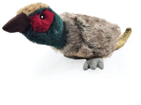 HugglePets Legacy Stuffed Pheasant (Pete) Dog Toy | 38cm | Like-Like Plush Bird | Puppy Comfort Toys | Interactive Squeaky Quacking Sound | Engaging Fun Play for All Dogs