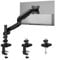 TVON Single Monitor Arm Desk Mount for 17 to 32 Inch Screens Gas Spring Arm Stand Height Adjustable Monitor Holds up to 20lbs with Tilt Swivel Rotate Tool-Free Installation VESA 75/100mm