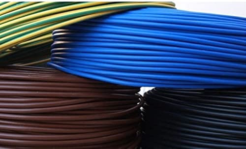 4 Matasse 50 metri Cavo Elettrico CPR FS17 da 1,5-2,5-4 mm mm² Cordina Unipolare EX N07V-K Isolato con PVC Marrone Nero Blu Giallo Verde Flessibile OMAGGIO forbox Morsetto fissaggio (4x2,5mm²)