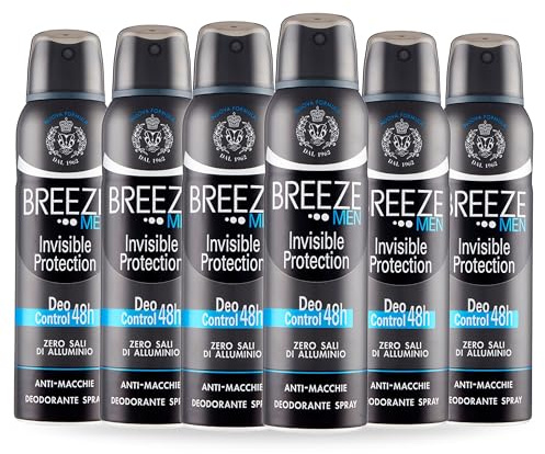 BREEZE | Breeze Men Deospray Invisible Protection, 6 x 150 ml