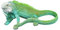 Aspinaworld Gartenfigur Kleiner grüne Leguan Figur 16 cm lang, Figur für den Garten, wetterfesten Deko