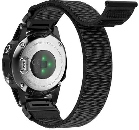Kompatibel mit Garmin Fenix 6S Armband, 22mm Nylon Velcro Arm band Quick Fit Soft Arm band für Garmin Fenix 8 43mm/7S/5S/Instinct 2S/Descent Mk2S/Eepix Pro 42mm