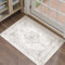 HUGEAR Vintage Grau Waschbarer Teppich im Eingangsbereich 60x90cm fußmatte badezimmerteppich Weich rutschfest Retro Kleiner Tepich Kurzflor Bad Schlafzimmer Carpet Bedroom