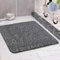 COSYLAND Tapis de Douche Antidérapant 80x80 cm - Tapis de Bain Design Luffa - Drainage Efficace & Confort - Salle de Bain - Noir/Blanc