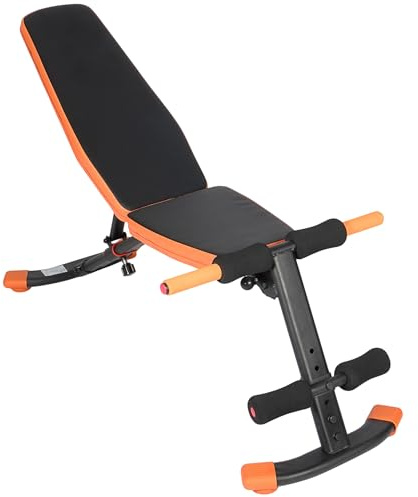 Ultrasport Hantelbank klappbar für zuhause - Multifunktions Hantelbank für Krafttraining zuhause - 6-Fach verstellbar -24-79° - Ganzkörper-fitnessgerät, Bankdrücken bis 150kg