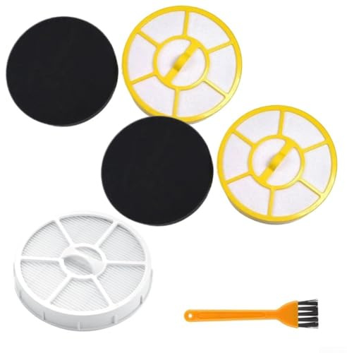 Yelvera Kit de filtros para aspiradora Karcher VC3 1.198-125.0 y 2.863-238.0 con 3 filtros de repuesto y 1 cepillo de limpieza para hogares