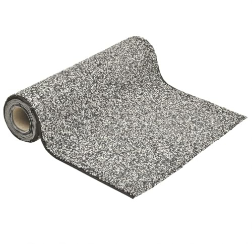 GeenYuu Steinfolie Grau 800x60 cm PP-Vlies wasserfest, strapazierfähige Folie für Teich, Bachlauf oder Wasserspiel, Outdoor Einsatz auf Terrasse, Garten und Balkon