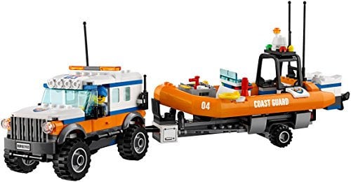 LEGO City 60165 - Geländewagen mit Rettungsboot Konstruktionsspiel, bunt