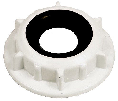 SPARES2GO External Delivery Tube Pipe Locking Nut and Seal for Kenwood DW67S, DW67SW Dishwashers