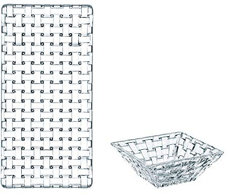 Nachtmann - Bossa Nova Collection Dinatory Design Crystal 3-Piece Tray