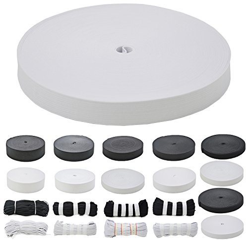 Roban Fashion Gummiband zum nähen 20mm 2cm breit 25 Meter Weiß