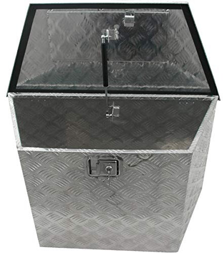 Deichselbox - Scatola in alluminio con timone a V per rimorchi e roulotte