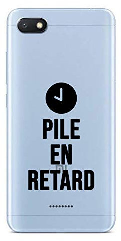 ZOKKO - Carcasa para Xiaomi Redmi 6A (Pila de retardo), Color Negro