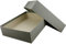 NEUSER PAPIER Hochwertige Aufbewahrungs- und Geschenkboxen - 10 Stück - DIN A4 - Anthrazit (Grau) bezogen - 302 x 213 x 70 mm