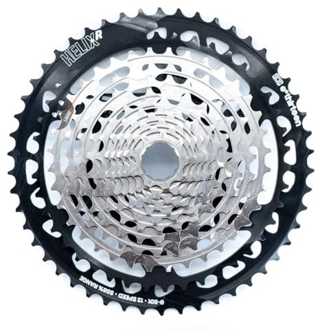 Helix Race Kassette – 9–50 Zähne – 12 V – Nickelgrau