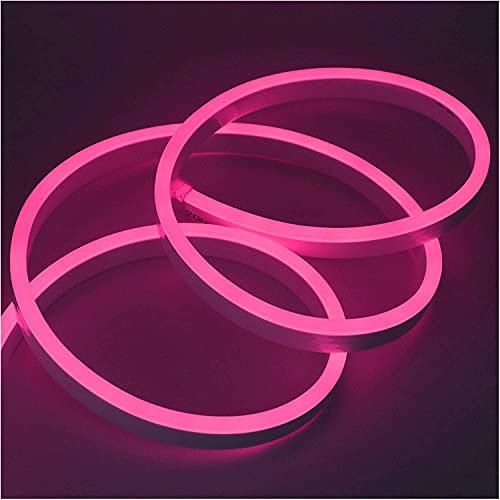 XUNATA 1m Neon LED Streifen Rosa, 220V 2835 120leds/m IP65 Wasserdichte, Diffusion Flex LED Schlauch für Heim DIY Festival Dekoration