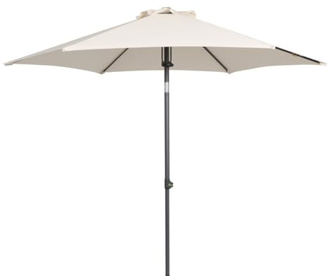 Primaster Sonnenschirm Florida Alu Beige Gartenschirm Sonnenschutz Ø 250 cm
