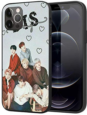 iPhone 12 Hülle iPhone 12 Pro Hülle, Cooles, einzigartiges Design, weiches TPU, stoßfest, Schutzhülle für Herren/Damen/Mädchen/Junge (Fashion-BTS-8)