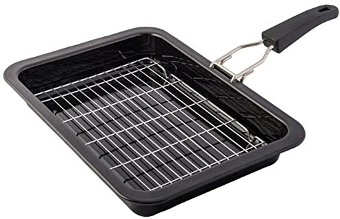 Oven Grill Pan For Caravan Cooking BBQ with Removable Handle Quest Leisure 35 Cms Wide