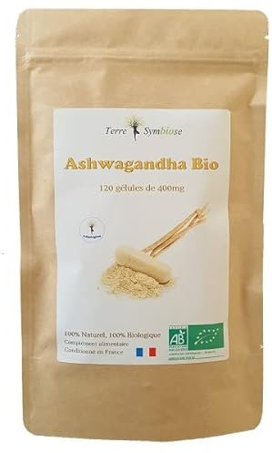 Ashwagandha Bio - 120 gélules de 400 mg