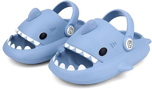 Lanivic Ciabatte Squalo Ragazzi Ragazze Scarpe da Spiaggia e Piscina Cartone Estive Open Toe Bambini Pantofole da Bagno Interno E da Esterno
