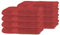 BANANALU 8er Set Handtücher 100% Baumwolle 50x100 Qualität 450g/m2, Bordeauxrot, Bossa Nova 18-1547