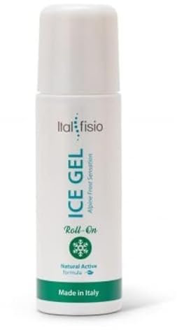 ICE GEL - Roll On - Eisgel mit Menthol, Beruhigendes Kühlgel für Beine - Kühlsalbe bei Muskelschmerzen, Gelenkschmerzen & Verstauchungen - Kühlgel für Füße, Drainage Gel 100 ml