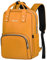Z-MGKISS Travel Laptop Backpack for Women, Lightweight Casual Daypack, Rucksack Bag 15.6 Inch, Stylish Women Work Backpack for Travel Business College, Gifts for Ladies Teacher Nurse, Yellow