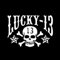 MACMRD Auto Aufkleber 13,3 * 9,3 cm Lustige Lucky Skull 13 Spielkarte Dekor Vinyl Auto Aufkleber Zubehör Silhouette
