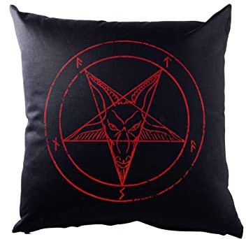 Urban Backwoods Baphomet Pentagram Sign Kissen Dekokissen