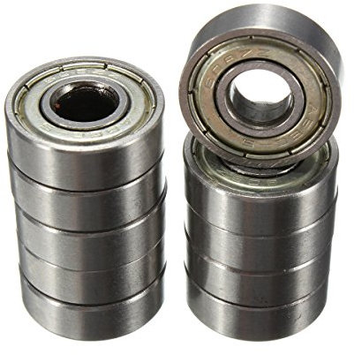 Wlauqueta 10 Stück 8 x 22 x 7 mm Skateboard Scooter Kugellager Rollen ABEC-5 608ZZ