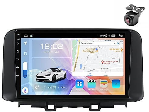Android 12 Autoradio per Hyundai Kona Encino 2017 2018 2019 2 DIN Stereo Car Tablet Pollici Schermo MP5 Lettore Multimediale Receiver GPS Radio con SWC Car-play Android auto (M300S 8core 3+32G)