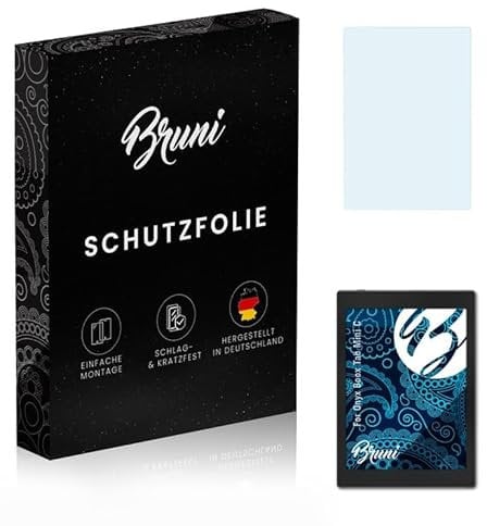 Bruni Schutzfolie kompatibel mit Onyx Boox Tab Mini C Folie, glasklare Displayschutzfolie (2X)