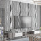 Warmiehomy Non-Woven Wallpaper Flocking 3D Wallpapers 53cm x 9.5m Minimalism Wavy Stripe Wall Covering for Living Room Bedroom Home Decoration