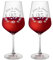 AMAVEL Weingläser mit Gravur zur Silberhochzeit, 2er Weingläser Set, Personalisierte Weißweingläser, Geschenke zur Silberhochzeit, 500 ml Weinglas Set, Rotweingläser, 25 Hochzeitstag Geschenk