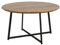 byLIVING Couchtisch Alina/Platte Akazie massiv/Gestell Metall schwarz/D 80, H 47 cm