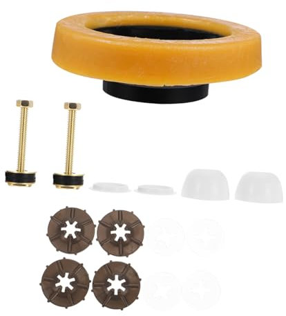 Housoutil 1 Satz Siegelring Wc-o-Ring Wc-dichtungsringe Schrauben Für Toilettenscharniere Toilettenschrank Schrauben Bolzenkappen Für Toilette Wasserdicht Schraubenabdeckung Wachs