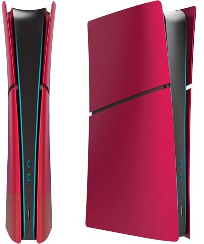 ElitePlay Volcanic Red PS5 Digital Slim Faceplate Cover Ricambio Piastra Shell per Playstation 5 Slim Model Digital Edition