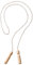 Springseil 'Holz' für Kinder und Erwachsene - 250 cm Seil zum springen - Fitness Zubehör für Erwachsene - Jump Rope mit Holzgriff und regulierbarer Seillänge, Farbe:Natur